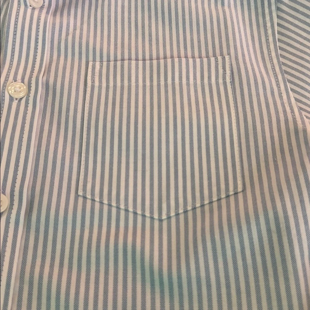 Gymboree boys light blue striped oxford shirt size large (10-12) NWOT